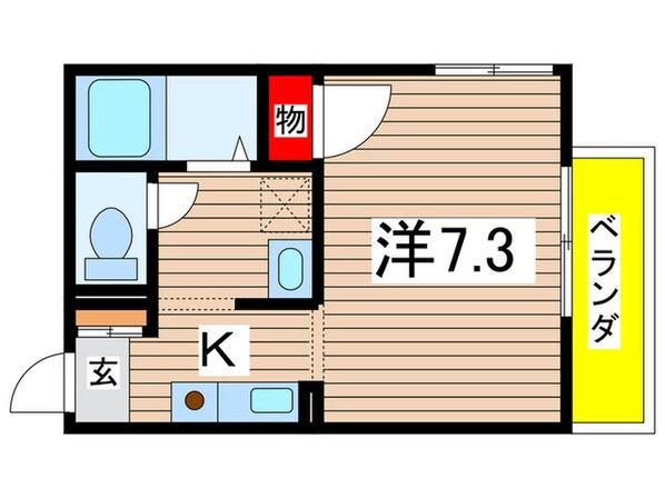 エステール立花の物件間取画像